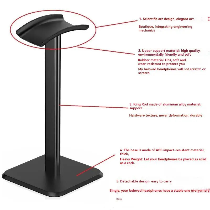 Arc Aluminum Headset Stand