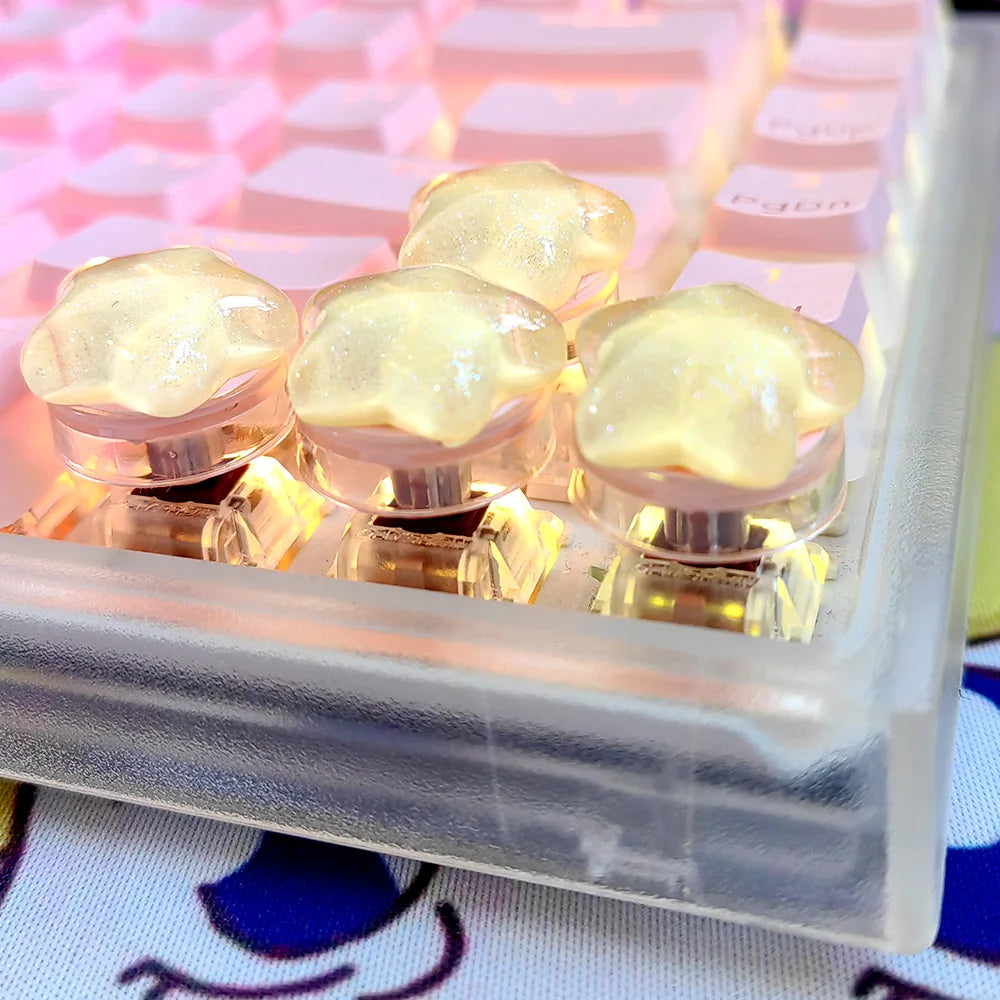 Cat Paw Keycaps for Mechanical Keyboards – 4-Piece Set