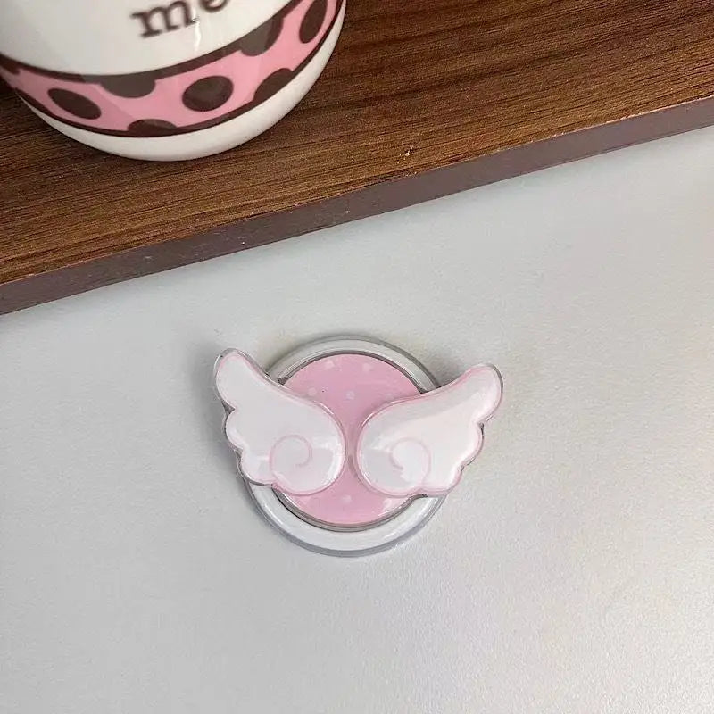 Cute Angel Wings Magnetic Phone Grip & Foldable Stand