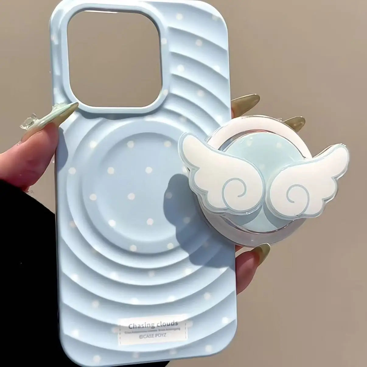 Cute Angel Wings Magnetic Phone Grip & Foldable Stand