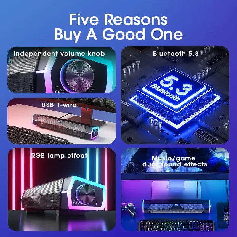 PulseBar RGB Desk Speaker
