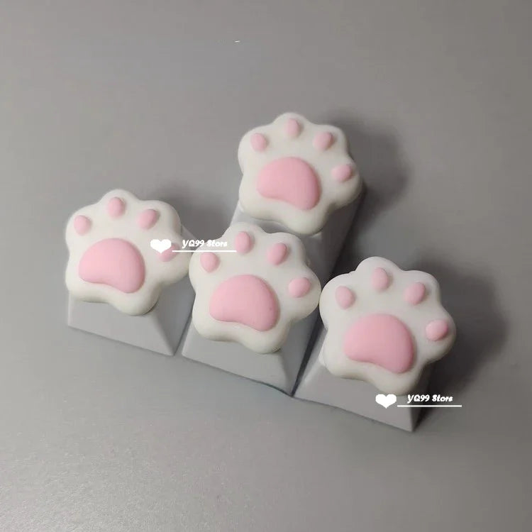 Cat Paw Keycaps for Mechanical Keyboards – 4-Piece Set