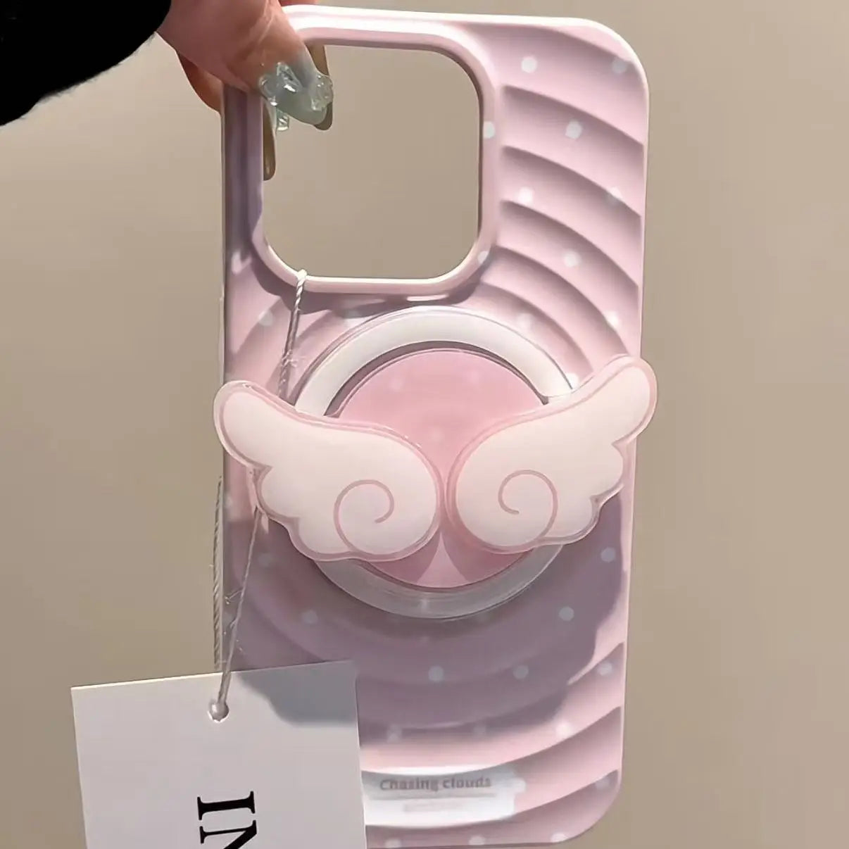 Cute Angel Wings Magnetic Phone Grip & Foldable Stand