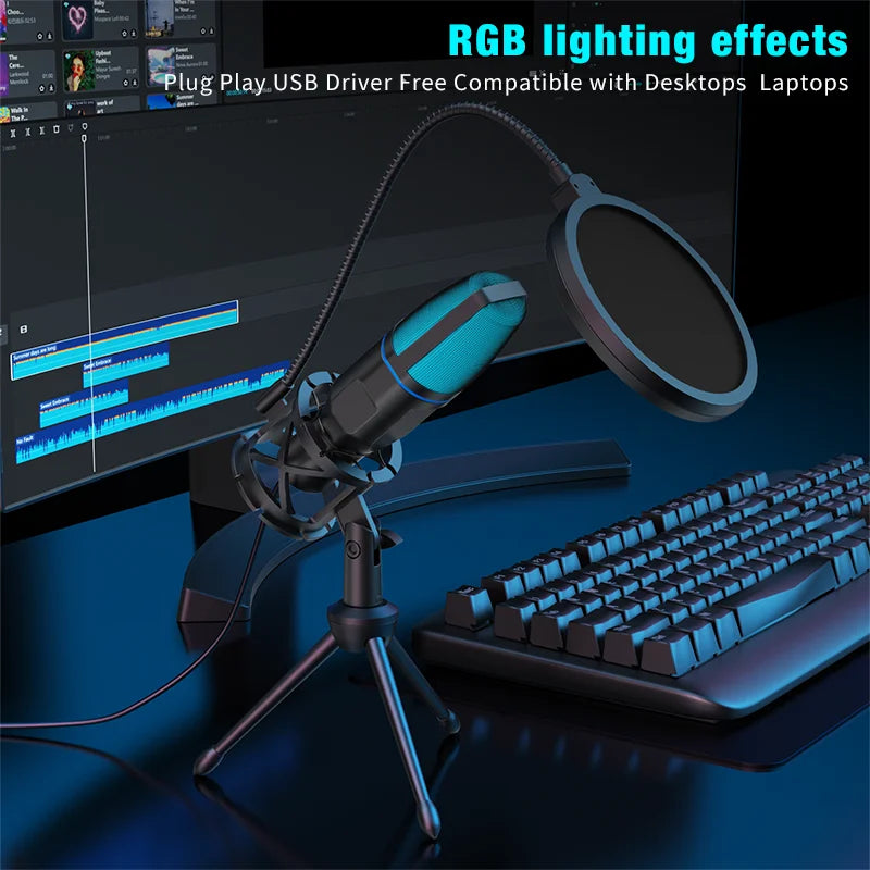 GlowCast RGB USB Microphone