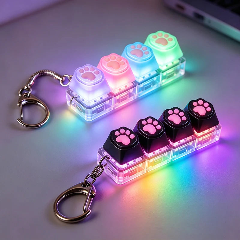 Paw Press RGB Keychain