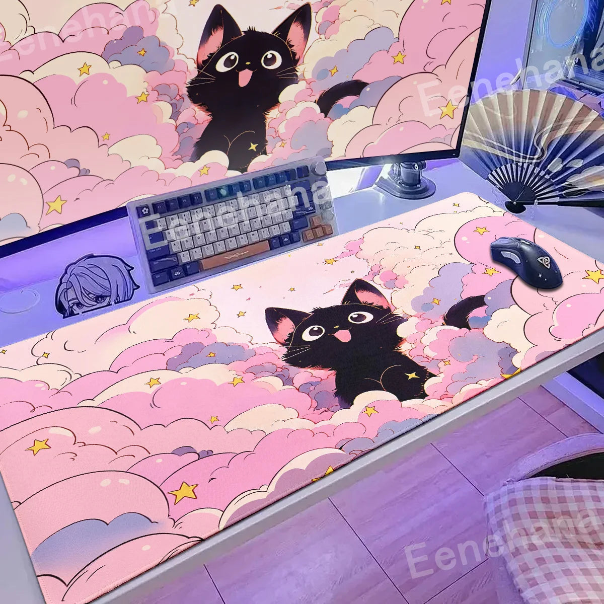 Cloud Cat Desk Mat