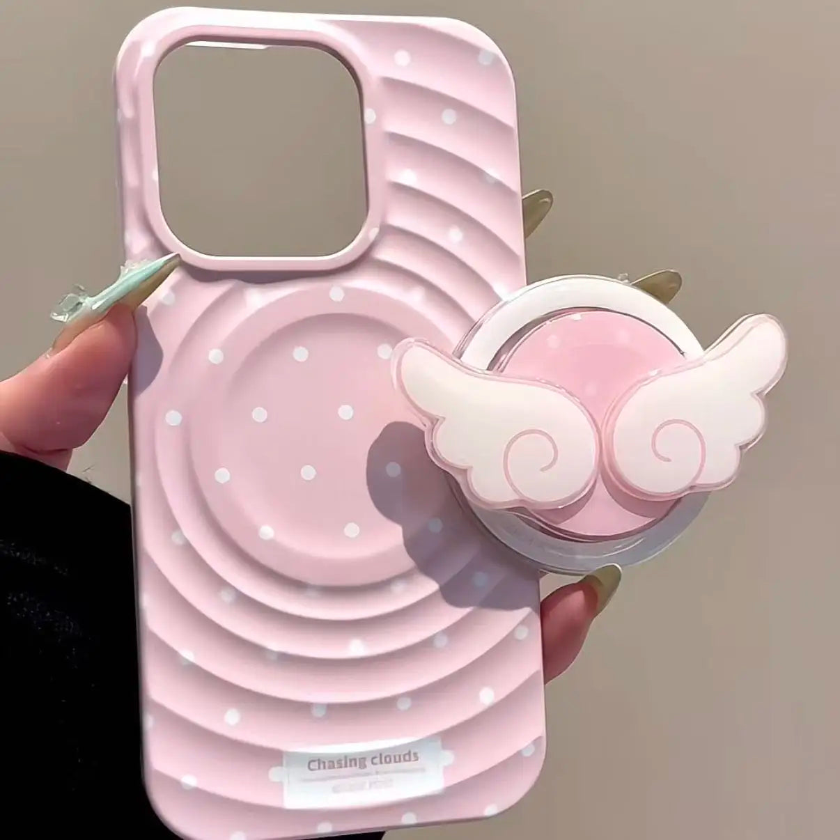 Cute Angel Wings Magnetic Phone Grip & Foldable Stand